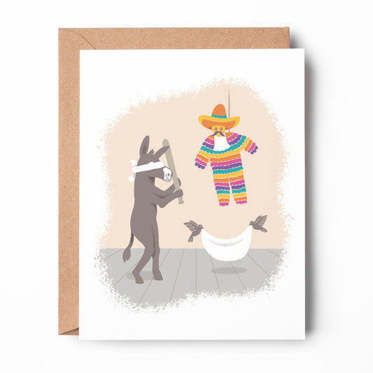 Piñata Birthday Card